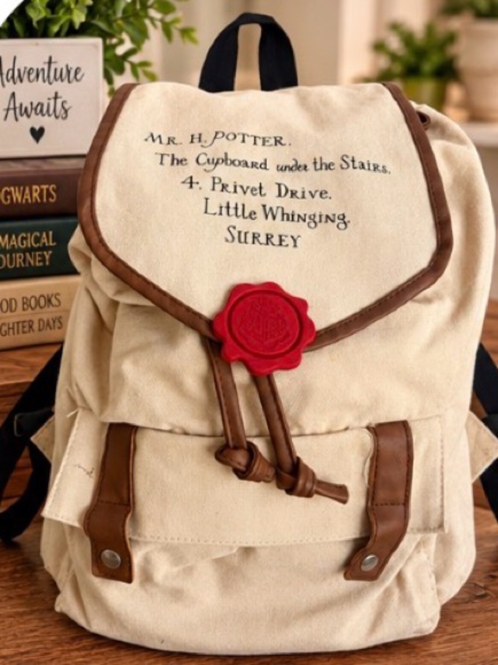 Harry Potter Hogwarts Letter Slouch Backpack